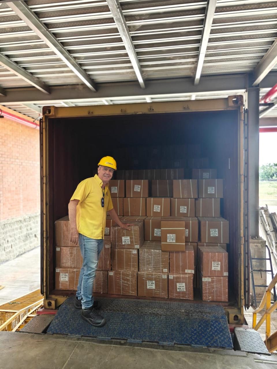 Inspección de carga importada en contenedor